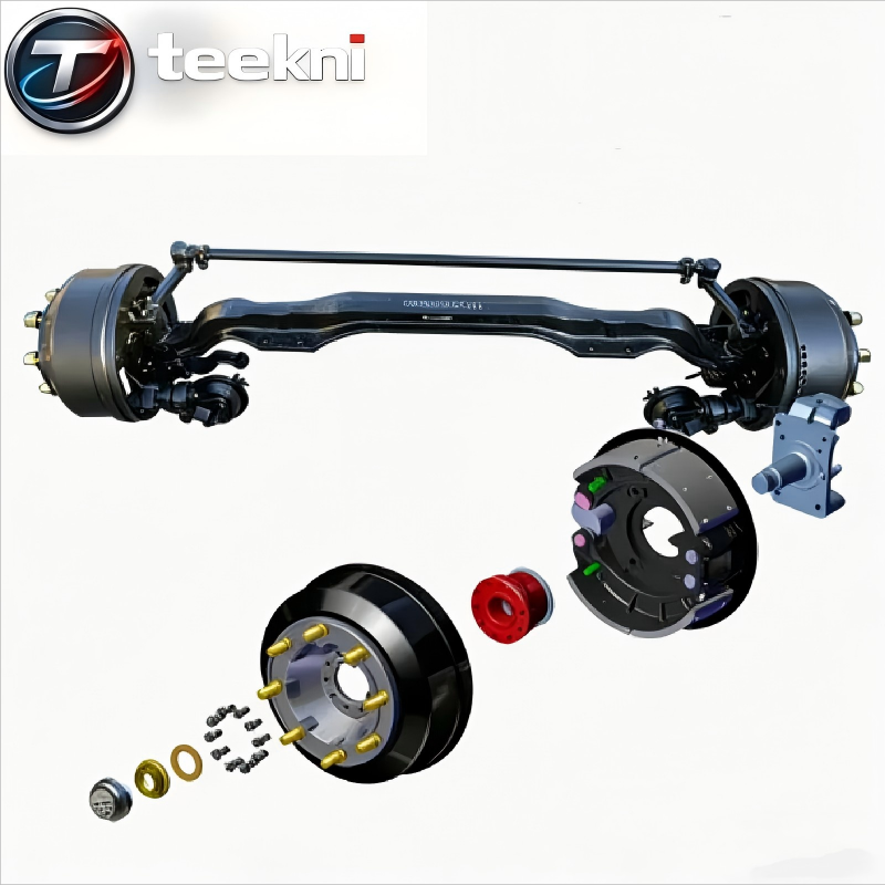 Front Axle Assembly (9 tons) AZ9719410054 Sinotruk HOWO 9T Front Axle Complete Assembly