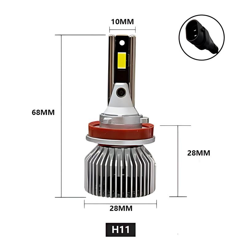 F680B Series LED Headlight Bulbs - High Power Universal Fit