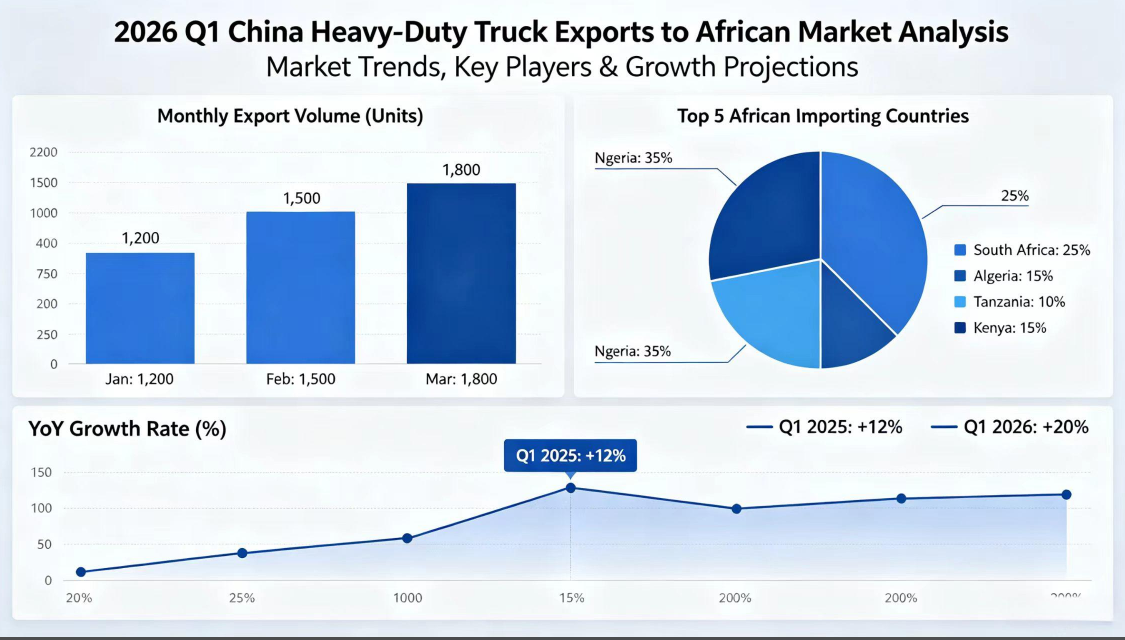 China Heavy-Duty Trucks: Record Growth in Africa (Q1 2026)