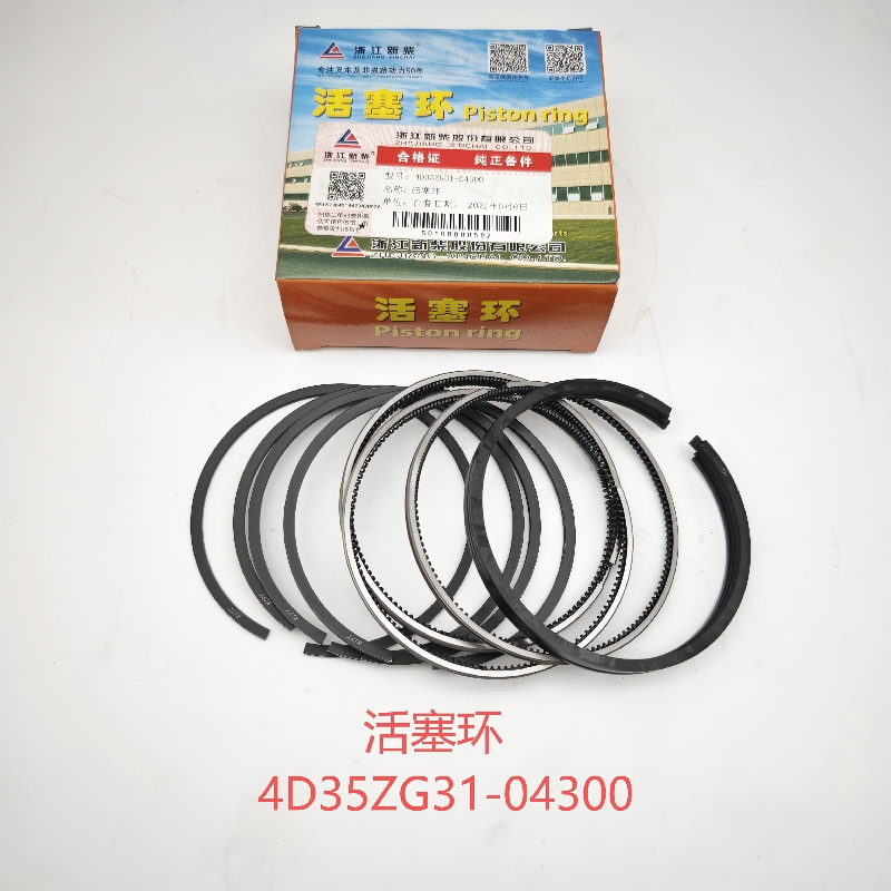 Complete Piston Ring Set 4D35ZG31 for Xinchai 4D35ZG31 Turbo Engine of Hangcha 5 Ton Forklift