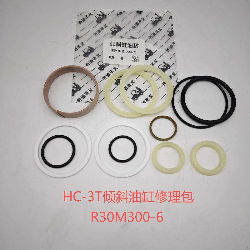 3 Ton Hangcha Forklift Tilt Cylinder Seal Kit, Hydraulic Seal Repair Kit for Hangcha Forklift Mast T